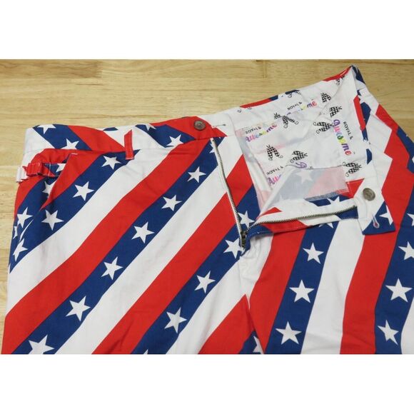 Mens Royal & Awesome Golf Shorts Size 42 Casual Blue Red White American‎ Flag - Picture 3 of 7